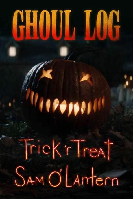 A unique Ghoul Log featuring the beloved Trick 'r Treat Sam O'Lantern. Set on a shadowy, autumn-themed street, the pumpkin magically comes to life. As it burns, viewers should watch closely for the unexpected surprises and spooky appearances it conjures, adding a touch of Halloween magic.